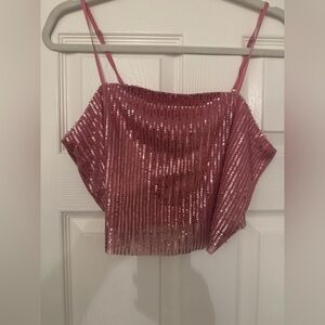 Chellie Top, City Sequin Rose by Walter Baker NWT